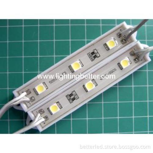 Advertise DC12V LED 3leds RGB module with plastic cover